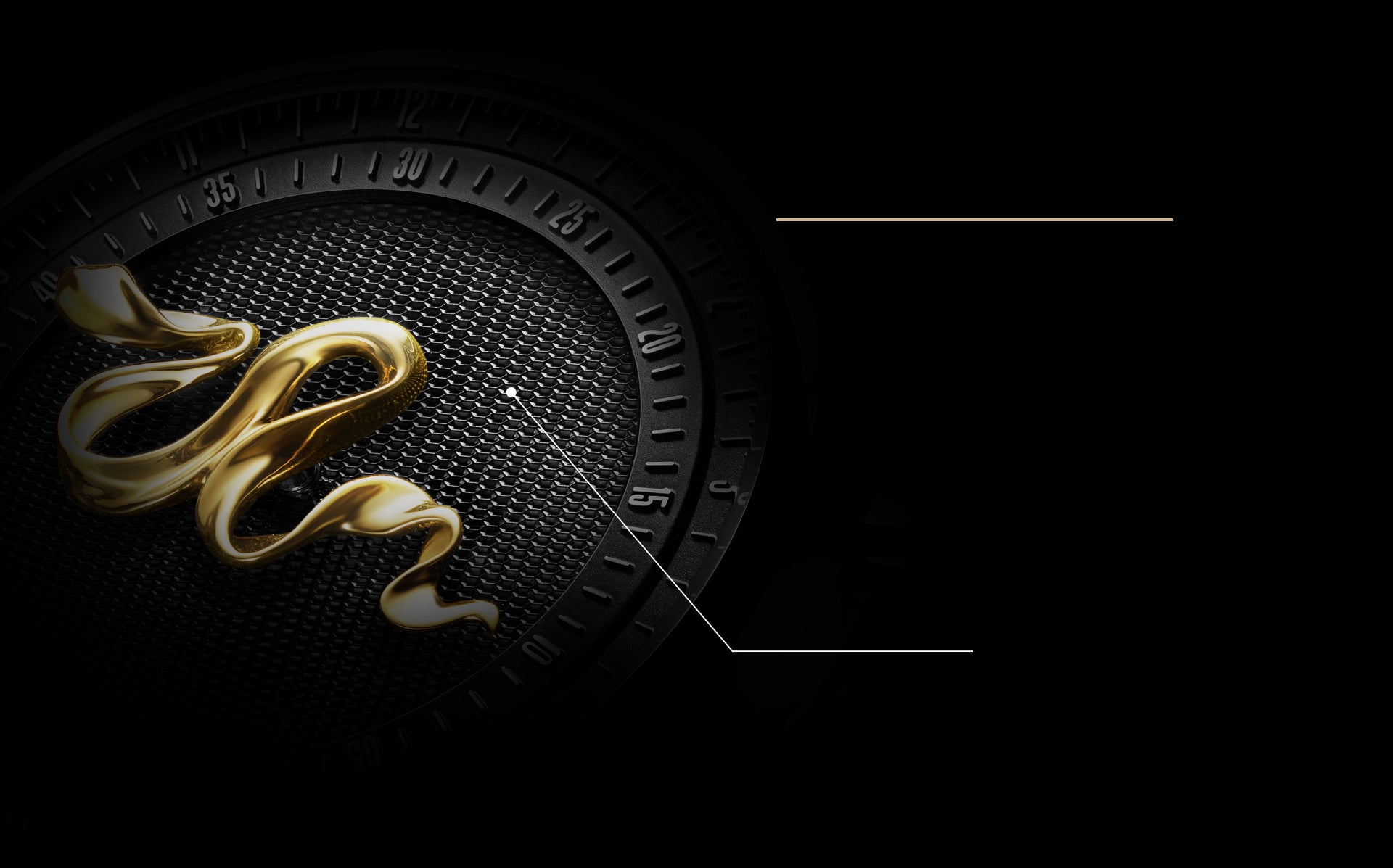 CIGA design Legend of Serpent — detalhe ônix